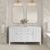 Myrrin 60" Double (Vanity Only Pricing) in Bright White